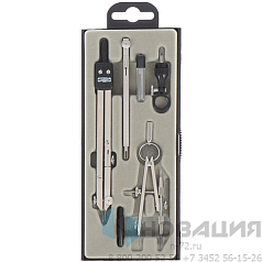 Готовальня профессиональная KOH-I-NOOR, 6 предметов, пластиковый пенал с европодвесом, 06902B0000TE