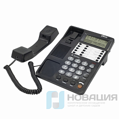 Телефон RITMIX RT-495 black, АОН, спикерфон, память 60 ном., тональный/импульсный режим, черный, 80002152