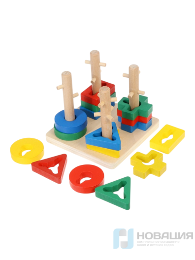 Чудо-пирамидка с фигурными стержнями