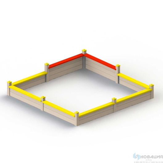 Песочница  3140х3140х590 мм, без крышки
