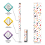 Ручка шариковая BRAUBERG SOFT TOUCH GRIP "CONFETTI", СИНЯЯ, мягкое покрытие корпуса, узел 0,7 мм, линия письма 0,35 мм, 143723