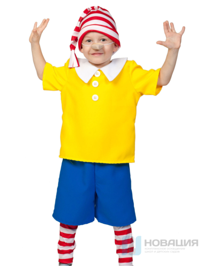 Детский карнавальный костюм Буратино с гетрами