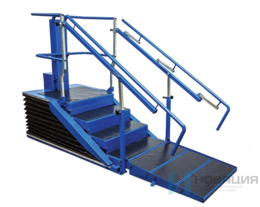 Динамический тренажер лестница-брусья