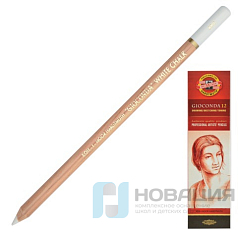 Карандаш меловой KOH-I-NOOR, 1 шт., "Gioconda", белый, 8801001001KS