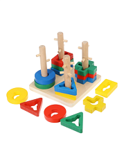 Чудо-пирамидка с фигурными стержнями