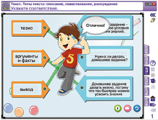 Пособие для интерактивной доски Русский язык 3 класс. Слово, текст, предложение. Состав слова