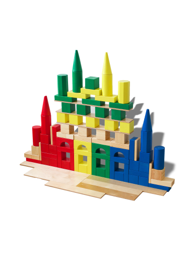 Напольный конструктор из дерева Гигант (90 деталей)