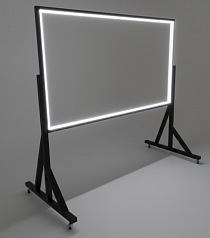 Прозрачная маркерная доска с LED-подсветкой