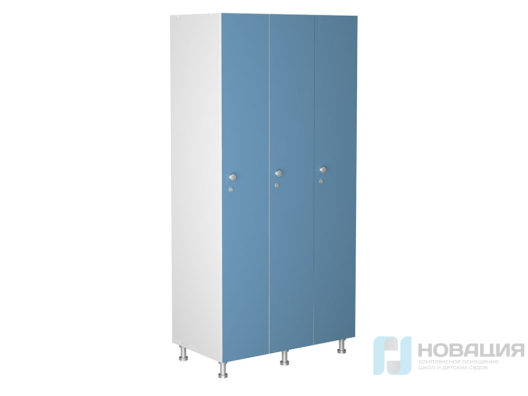 Шкаф для раздевалок с ключом, 900x500х1900 мм