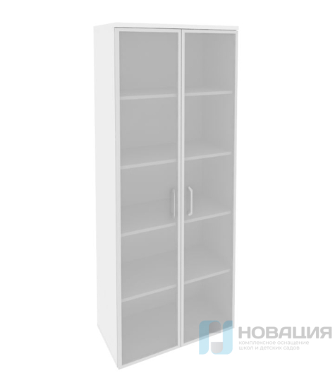 Шкаф высокий широкий, 2 дверцы, 800х420х1977 мм