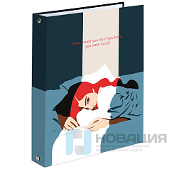 Тетрадь на кольцах А5 165х215 мм, 120 л., твердый картон, клетка, BRAUBERG, "In Dreams", 404084