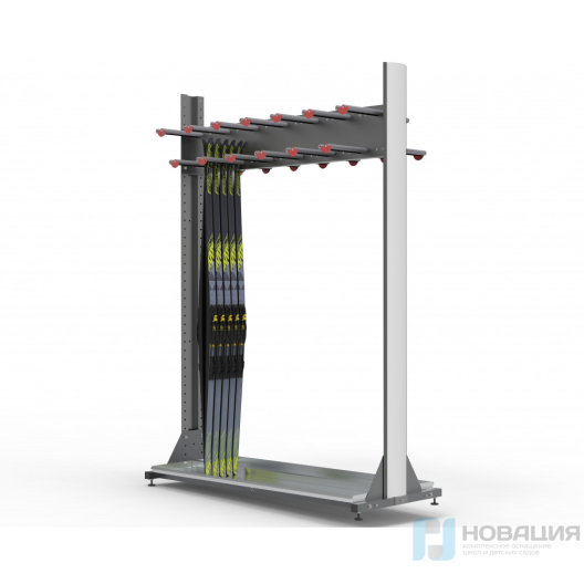 Стеллаж для хранения лыж двухсторонний