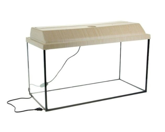 Аквариум прямоугольный в живой уголок (85 литров, с крышкой) (венге)