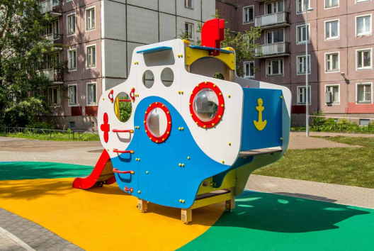 Игровой элемент Подводная лодка Наутилус, 4300х1360х2690 мм