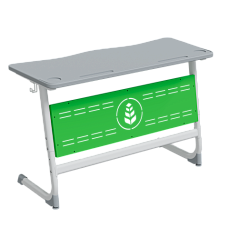 Стол ученический 2-местный регулируемый с перфорированным экраном
