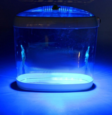 Аквариум настольный (на 1,5 литра) с подсветкой и календарем кормлений