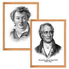Комплект портретов немецких писателей (5 шт.)