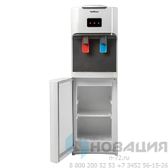 Кулер для воды HOT FROST V115CE, напольный, НАГРЕВ/ОХЛАЖДЕНИЕ ЭЛЕКТРОННОЕ, шкаф, 2 крана, белый, 120211505