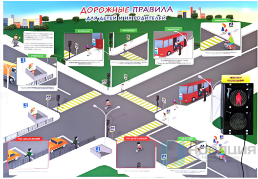 Стенд Правила дорожного движения для детей и их родителей (с виртуальным учителем)