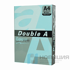 Бумага цветная DOUBLE A, А4, 80г/м2, 500 л, пастель, голубая, ш/к 23465