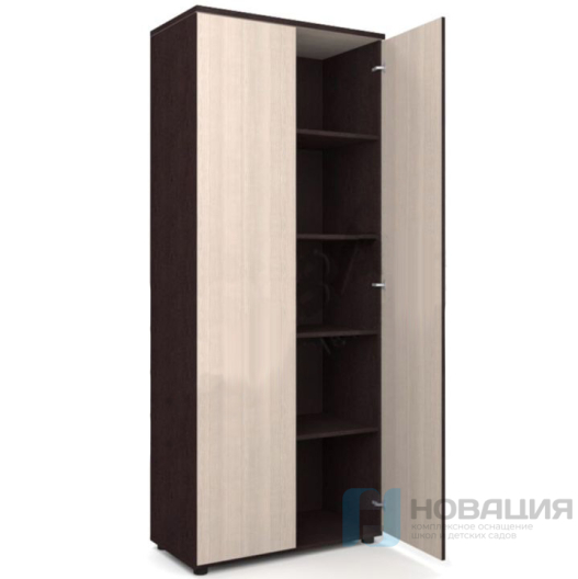 Шкаф для документов с глухими дверями 798х418х1960 мм I Серия Референт