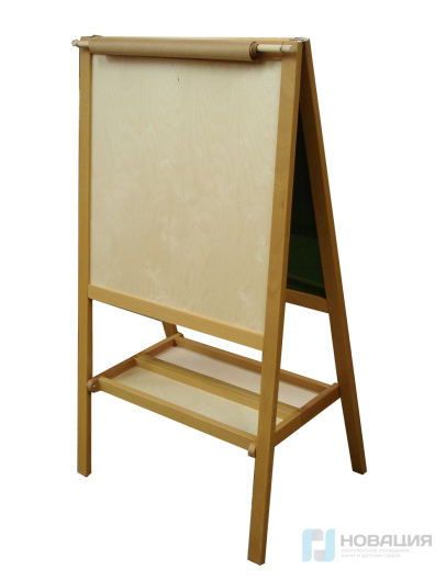 Мольберт напольный "Хлопушка" с полкой для хранения