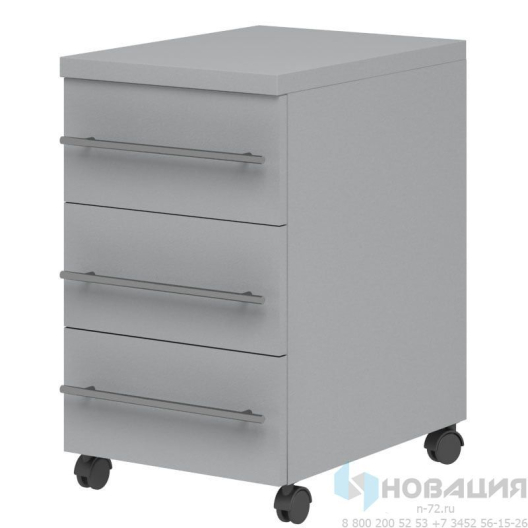 Тумба подкатная металлическая для лабораторного оборудования низкая