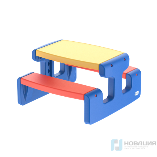 Стол пластиковый со скамьями детский TITTA