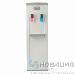 Кулер для воды VATTEN V08WK, напольный, НАГРЕВ/ОХЛАЖДЕНИЕ КОМПРЕССОРНОЕ, 2 крана, белый, 6759