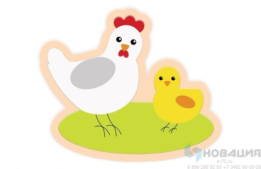 Настенная декорация Курочка с цыпленком