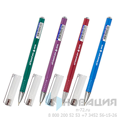 Ручка шариковая масляная BRAUBERG "Oxet Color", СИНЯЯ, корпус ассорти, В ДИСПЛЕЕ, игольчатый узел 0,7 мм, линия письма 0,35 мм, 143003