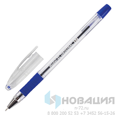 Ручка шариковая масляная с грипом BRAUBERG "Model-XL" ORIGINAL, СИНЯЯ, узел 0,7 мм, линия письма 0,35 мм, 143242