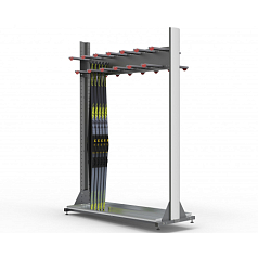 Стеллаж для хранения лыж двухсторонний