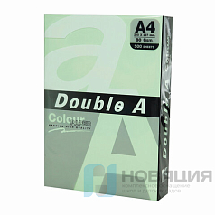 Бумага цветная DOUBLE A, А4, 80г/м2, 500 л, пастель, светло-зеленая, ш/к 23489