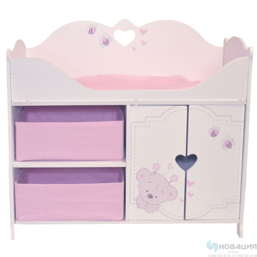 Кроватка-шкаф для кукол серия  Рони Мини, стиль 1