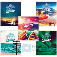 Тетрадь А5, 96 л., BRAUBERG, клетка, обложка картон, ПРИКЛЮЧЕНИЯ, 403065