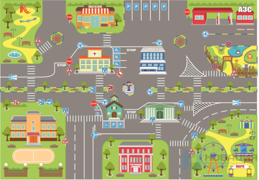 Коврик Дорожное движение