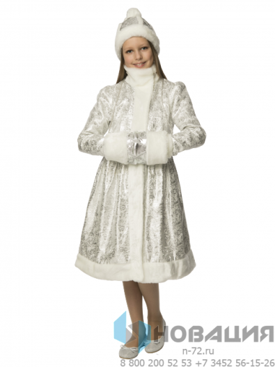 Детский карнавальный костюм Снегурочка Внучка (рост от 128 до 176 см)