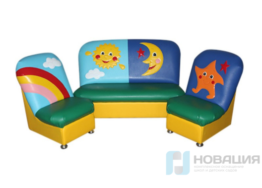 Комплект детской мягкой мебели Сказка