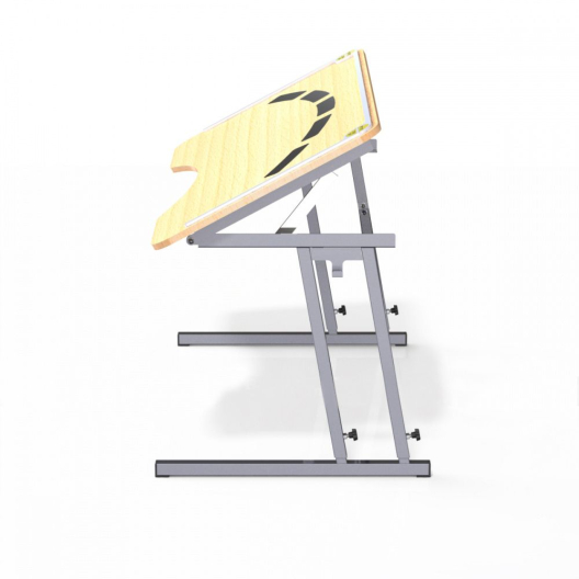 Парта ученическая для детей с ОВЗ (тактильная зона, регулировка высоты и столешницы)