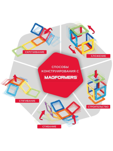 Магнитный конструктор MAGFORMERS Creative, 90 деталей