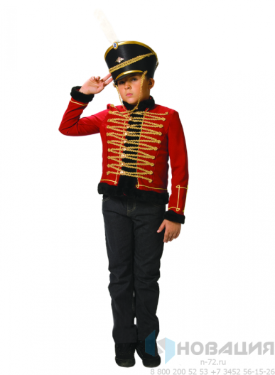 Мужской карнавальный костюм Гусар (рост от 116 до 176 см)