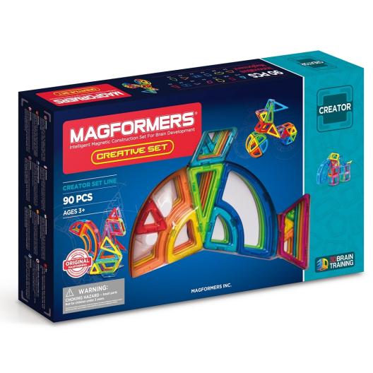 Магнитный конструктор MAGFORMERS Creative, 90 деталей