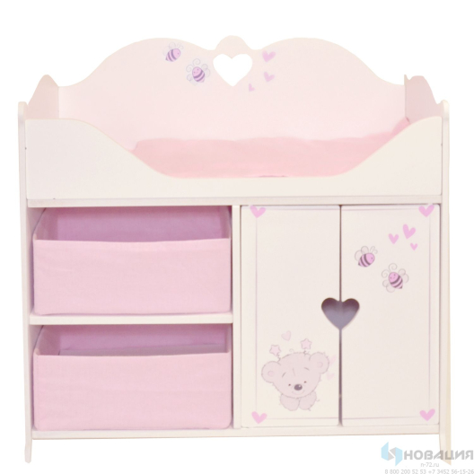 Кроватка-шкаф для кукол серия "Рони", стиль 2