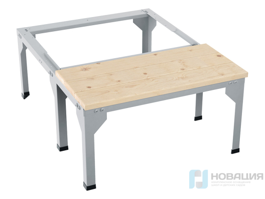 Шкаф металлический со скамьей для раздевалок