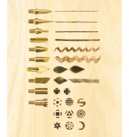 Выжигатель по дереву с насадками Пебаро (Pebaro) (20 насадок)