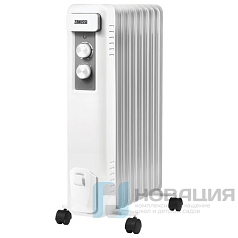 Обогреватель масляный ZANUSSI ZOH/CS-09W, 2000Вт, 9 секций, белый, НС-1165963