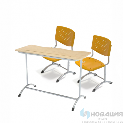 Комплект ученической мебели двухместный регулируемый взрослый №3