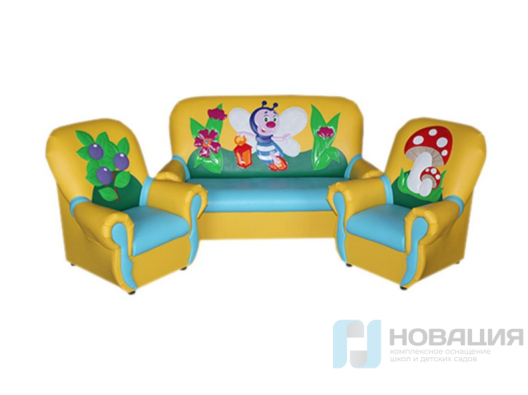 Комплект детской мягкой мебели Сказка люкс