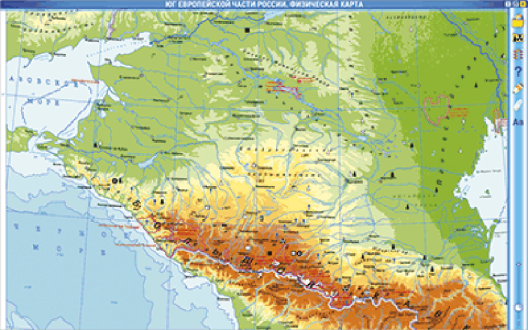 Пособие для интерактивной доски Географические регионы России. Европейская часть